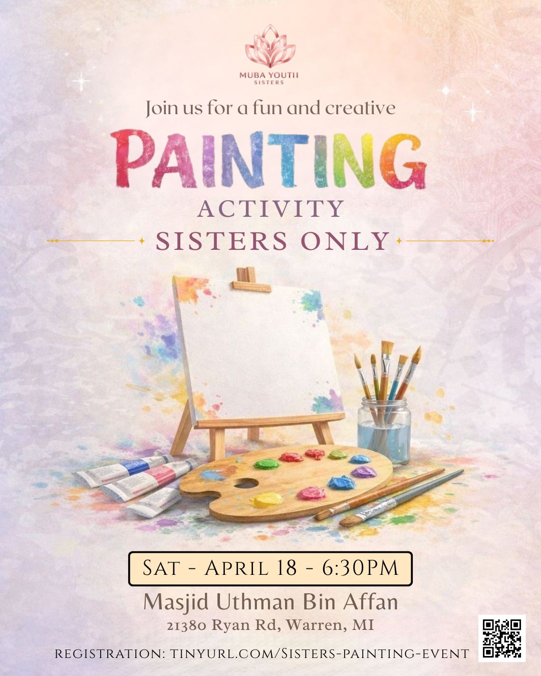 Sisters Painting Activity at MUBA